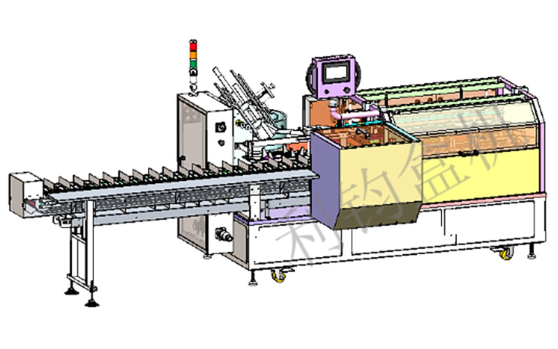 文具筆自動裝盒機3D圖